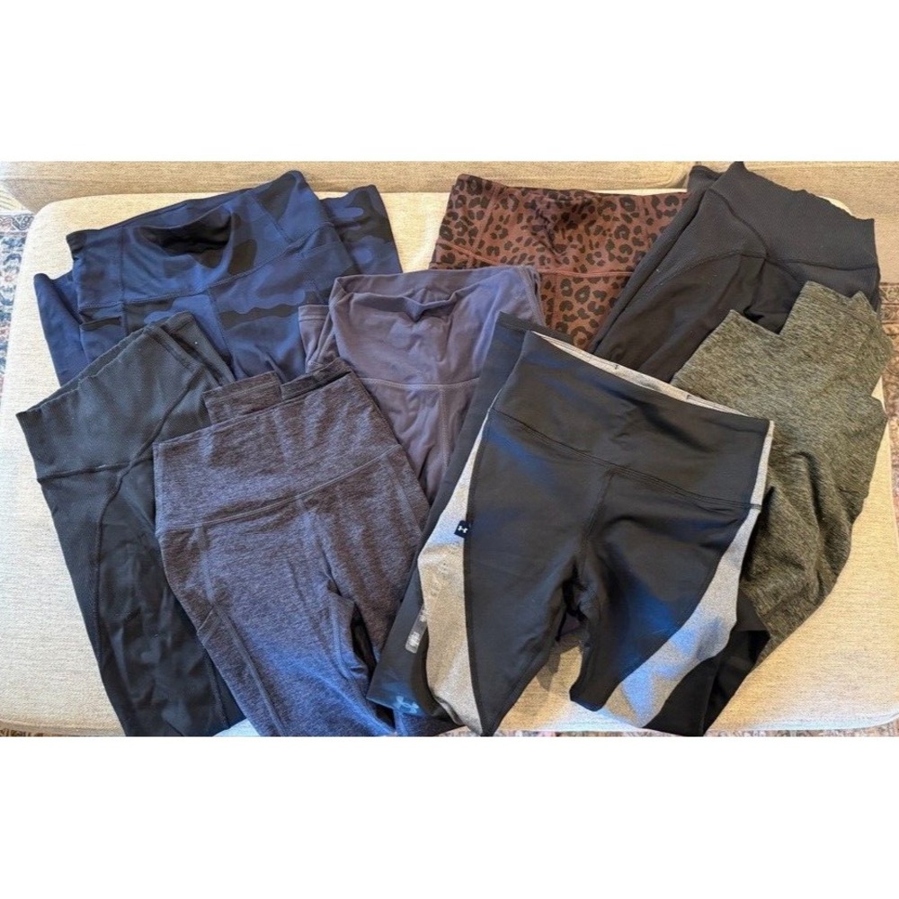 Lot of 8 Leggings 7/8 Size X-Small Aerie, Gap Fit, Under Armour, ..